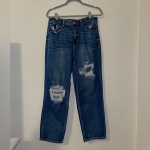 High Rise Straight Jeans